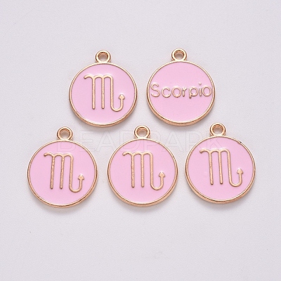 Alloy Enamel Pendants ENAM-S124-01B-09L-1