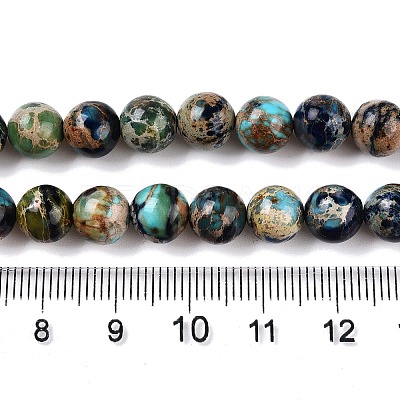 Natural Imperial Jasper Beads Strands G-N342-63D-1