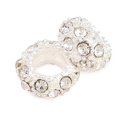 Alloy Rhinestone European Beads CPDL-H999-10-1