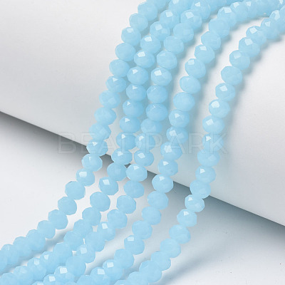 Glass Beads Strands EGLA-A034-J6mm-D04-1