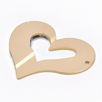 Aluminum & Cellulose Acetate(Resin) Big Pendants ALUM-S016-01-1