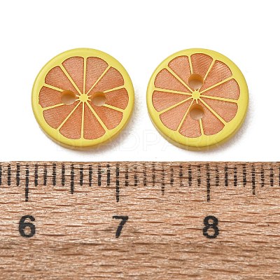 2-Hole Printed Opaque Resin Buttons RE-CBA6F88-17-1