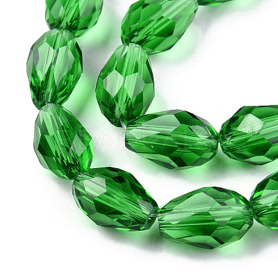 Glass Beads Strands GLAA-R024-11x8mm-6-1