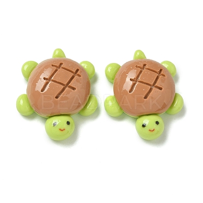 Opaque Resin Cabochons RESI-M047-01G-1