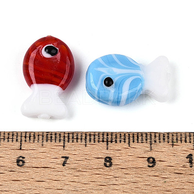 Handmade Lampwork Beads Strands LAMP-N021-41-A13-1