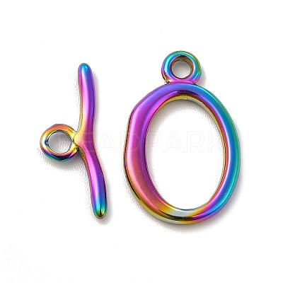 Ion Plating(IP) 304 Stainless Steel Toggle Clasps STAS-F290-05MC-1