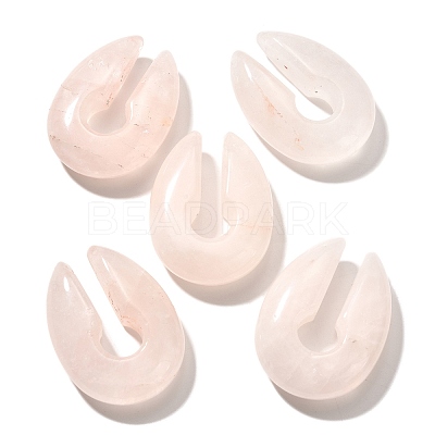 Natural Rose Quartz Ear Plugs Gauges G-I359-13A-02-1