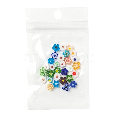 30Pcs Handmade Millefiori Glass Beads LAMP-FS0001-02C-1
