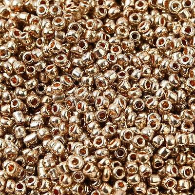 12/0 Electroplate Glass Seed Beads SEED-Q003-01-1