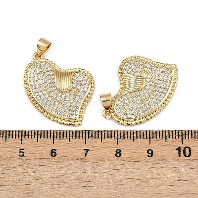 Brass Micro Pave Cubic Zirconia Pendants ZIRC-I367-07G-05-1