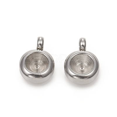Tarnish Resistant 201 Stainless Steel Pendant Rhinestone Settings STAS-G224-27P-1