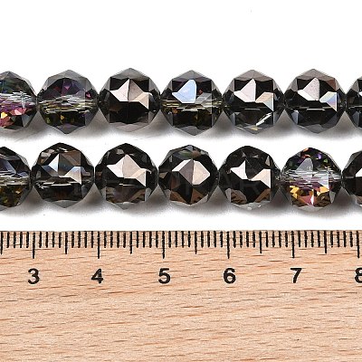Transparent Electroplate Glass Beads Strands EGLA-N002-34C-B18-1