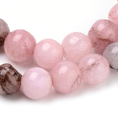 Natural Cherry Blossom Jasper Beads Strands X-G-Q462-63-10mm-1