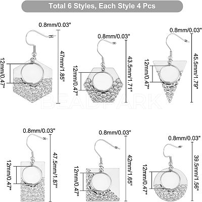 DIY Geometric Dangle Earring Making Kits FIND-CA0004-70-1