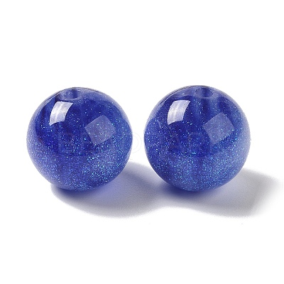 Resin Glitter Beads RESI-G066-01-1
