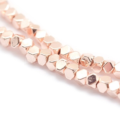 Electroplate Non-magnetic Synthetic Hematite Beads Strands G-L485-10B-LRG-1