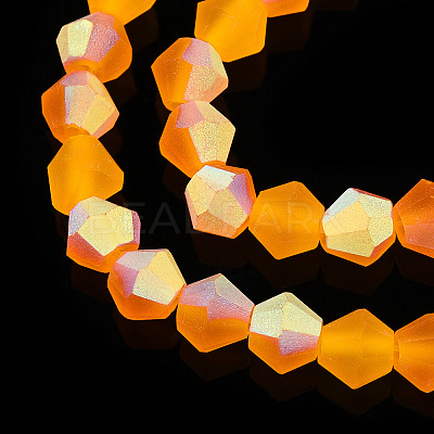 Imitate Austrian Crystal Bicone Frosted Glass Beads Strands LS-EGLA-A039-T2mm-MB23-1