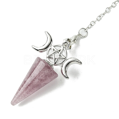 Natural Mixed Stone Cone Dowsing Pendulum Big Pendants G-C114-01P-1