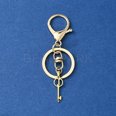304 Stainless Steel Initial Letter Key Charm Keychains KEYC-YW00004-10-1