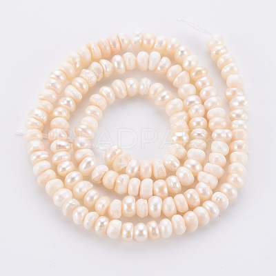 Natural Cultured Freshwater Pearl Beads Strands PEAR-N010-005-1