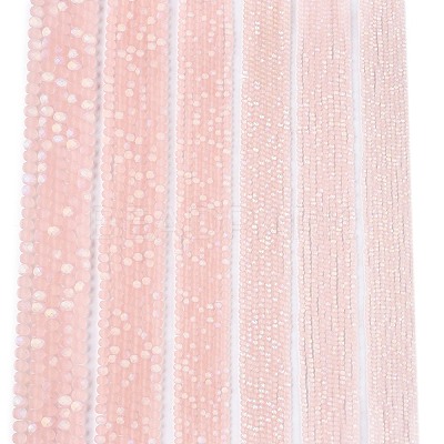 Transparent Glass Beads Strands X-EGLA-A044-T8mm-MB22-1