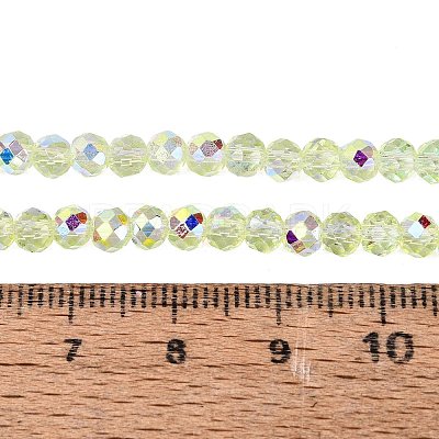 Transparent Glass Beads Strands EGLA-N016-4mm-07-1