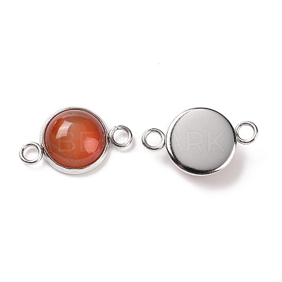 Natural & Synthetic Mixed Gemstone Connector Charms G-D059-01C-1