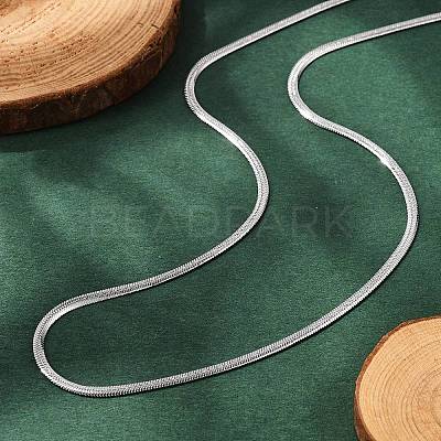 Tarnish Resistant 304 Stainless Steel Snake Chains Necklaces NJEW-O058-25P-1