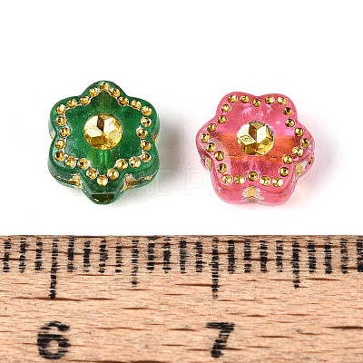 Plastic Flower Beads KY-T041-26A-M-1