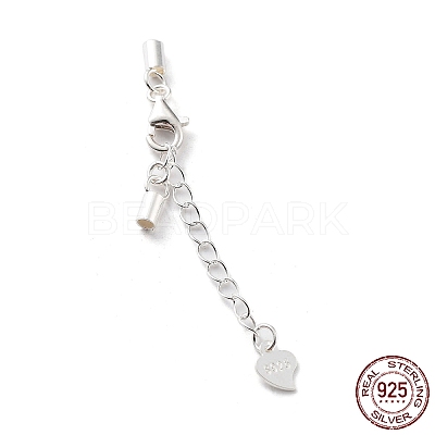 925 Sterling Silver Curb Chain Extender STER-G039-03C-S-1