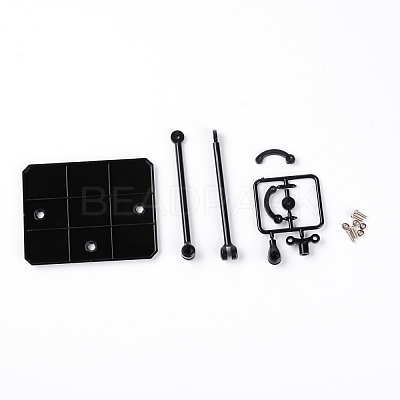 Plastic Stand Base Action Figure Display Holder ODIS-WH0018-87A-1
