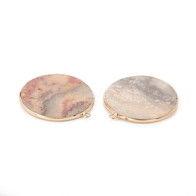 Natural Crazy Agate Pendants G-E526-10K-1