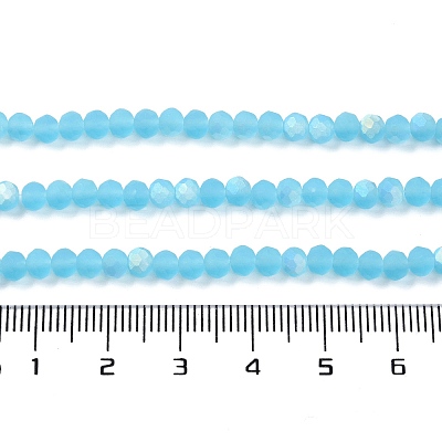 Transparent Glass Beads Strands X-EGLA-A044-T8mm-MB08-1