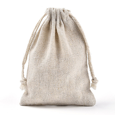 Cotton Packing Pouches Drawstring Bags ABAG-R011-10x14-1