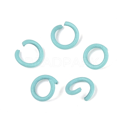 Spray Painted Iron Open Jump Rings IFIN-T017-04C-05-1