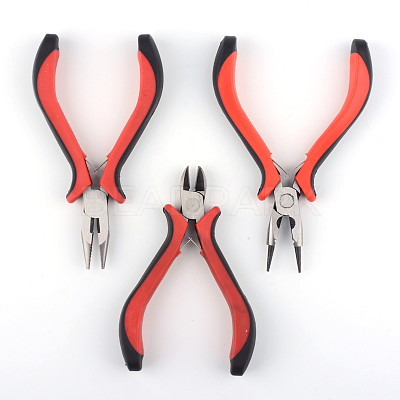 3Pcs 45# Carbon Steel DIY Jewelry Plier Sets PT-R010-12-1