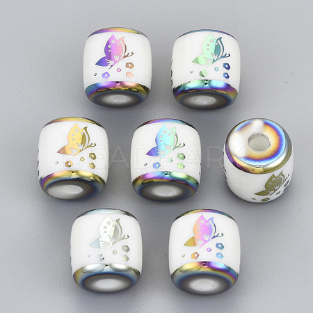 Electroplate Glass Beads EGLA-S178-13H-1