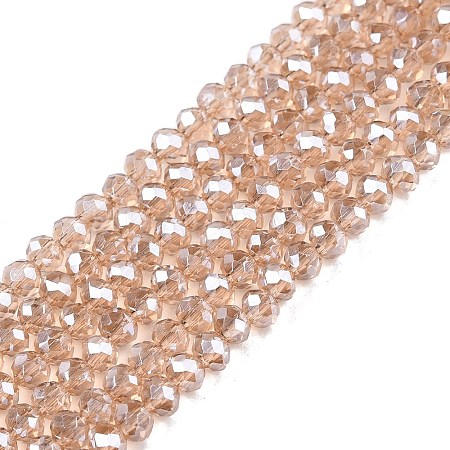 Electroplate Glass Beads Strands EGLA-A044-T2mm-A20-1