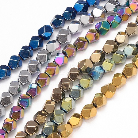 Electroplate Non-magnetic Synthetic Hematite Beads Strands G-I260-06B-1