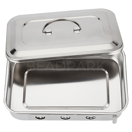 201 Stainless Steel Medical Sterilizer Box AJEW-WH0515-78A-P-1