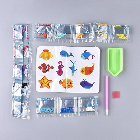 DIY Diamond Painting Stickers Kits For Kids DIY-F051-15-1