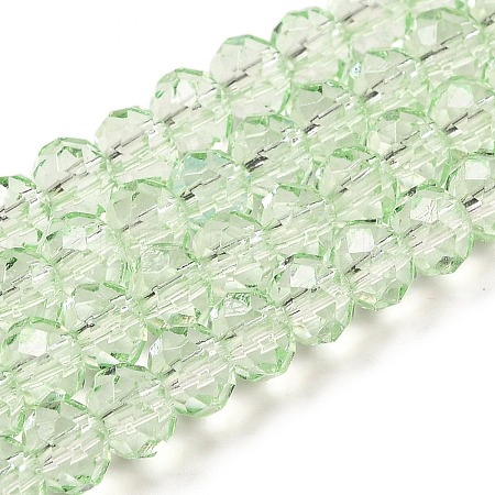 Transparent Baking Paint Glass Beads Strands DGLA-A034-T6mm-D10-1