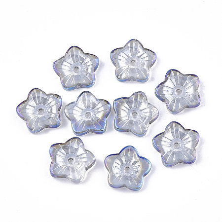 Electroplate Glass Bead Caps - Beadpark.com