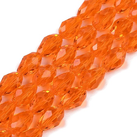 Transparent Glass Beads Strands EGLA-N013-T8mm-D09-1