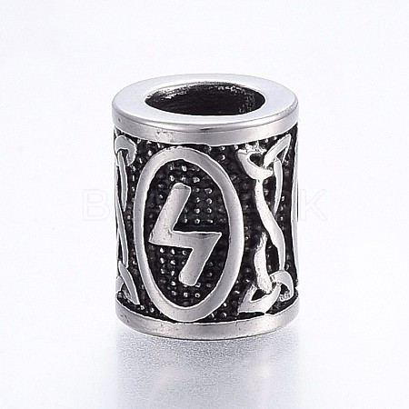304 Stainless Steel Beads STAS-H460-01AS-24-1