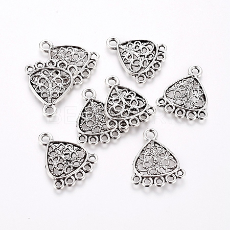 Tibetan Style Alloy Chandelier Components TIBE-G019-03AS-1