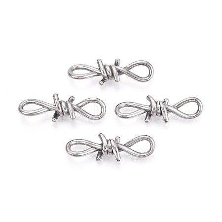 304 Stainless Steel Barbed Wire Links X-STAS-T072-138P-1