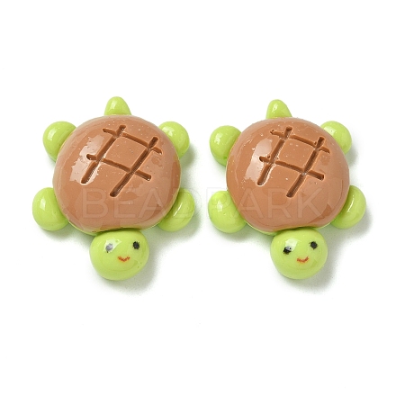 Opaque Resin Cabochons RESI-M047-01G-1