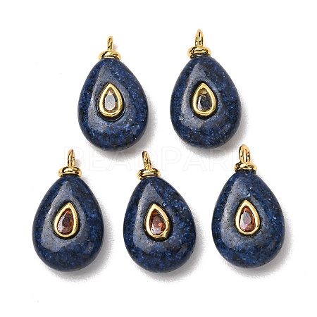 Dyed Natural Lapis Lazuli Pendants GG-CBAA798-01G-03-1