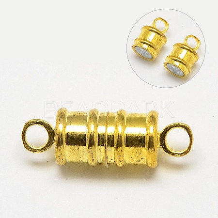 Brass Magnetic Clasps with Loops KK-MC026-G-1